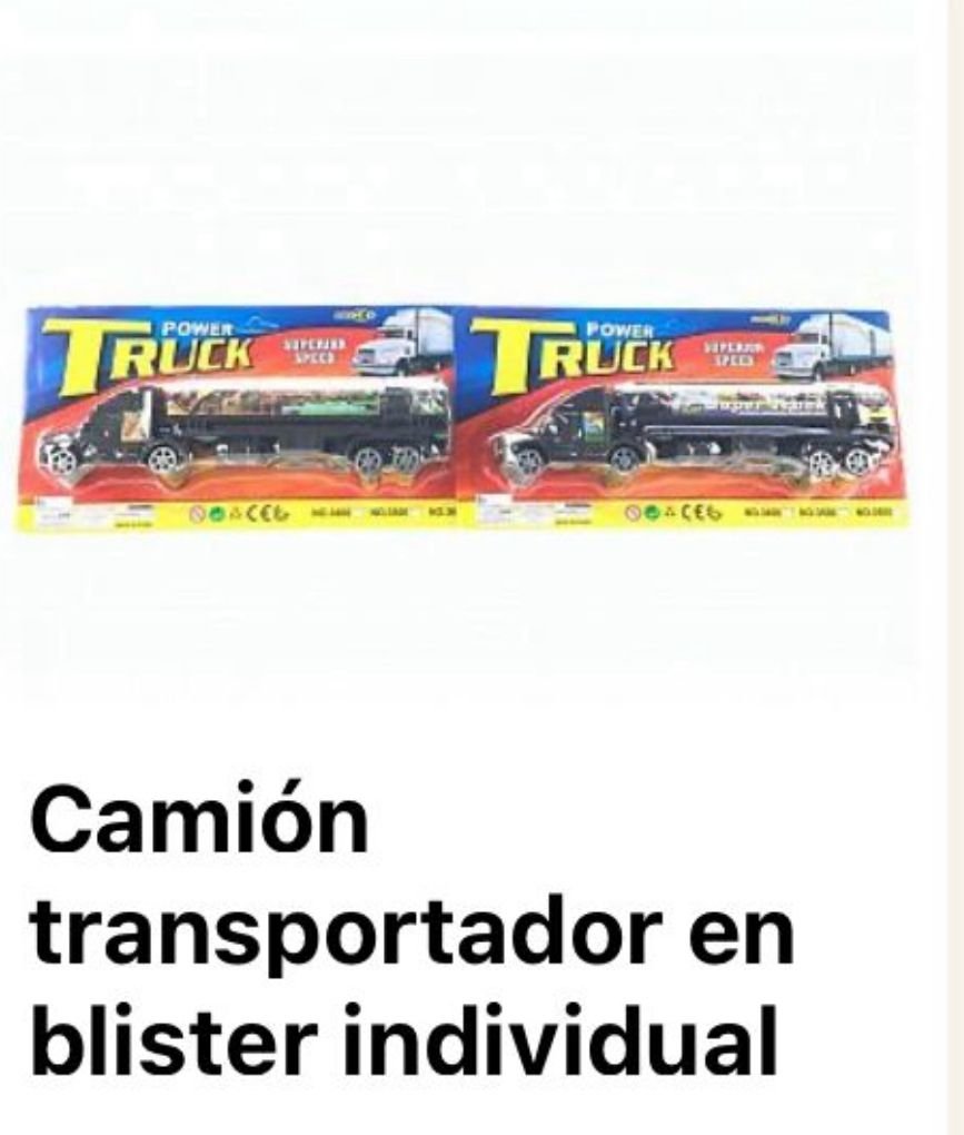 Camión en blíster