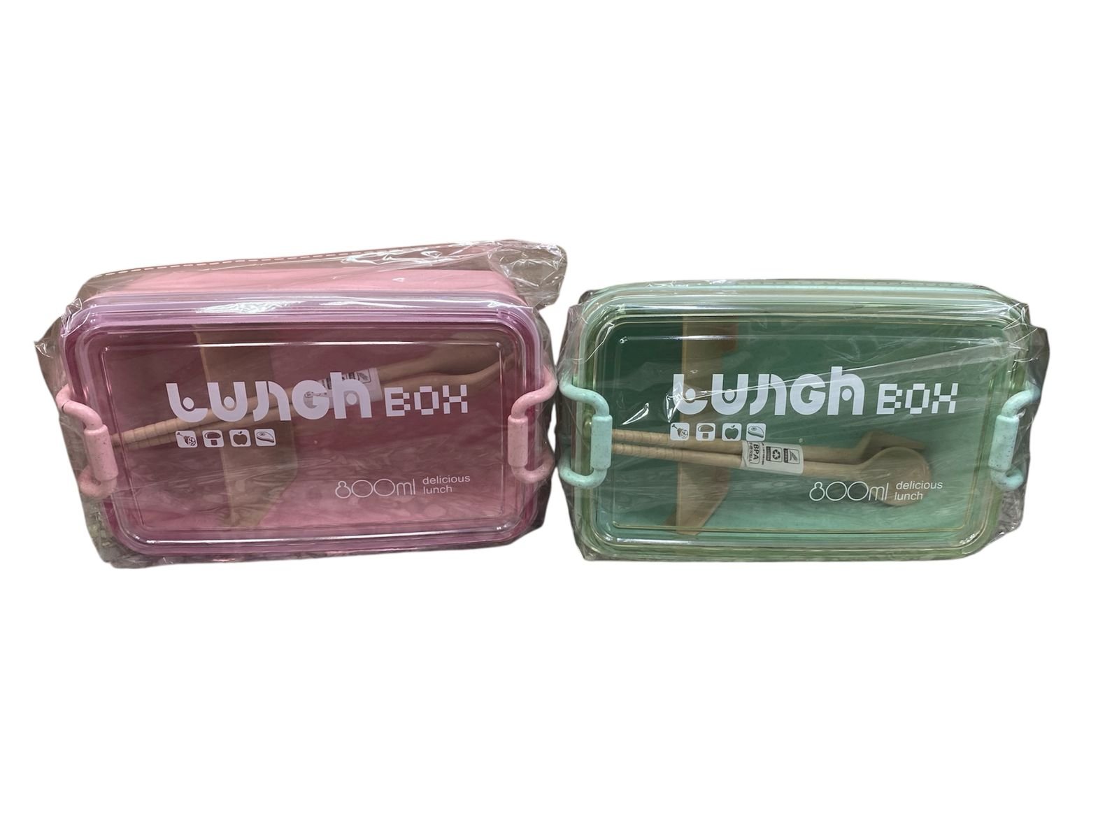 Lonchera con utensilios 800ml