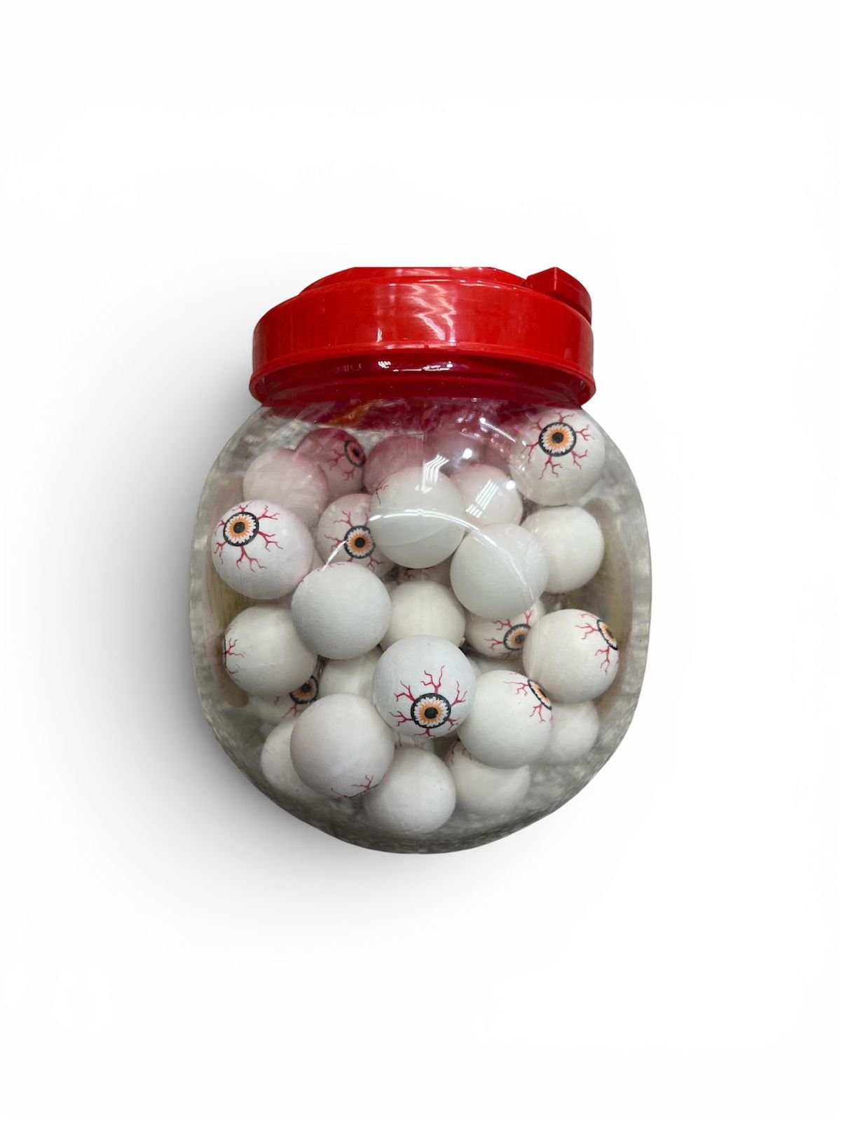 pelota saltarína ojos
